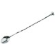 Linguriță bar, preparare cocktail cu muddler neted, inox, 27 cm